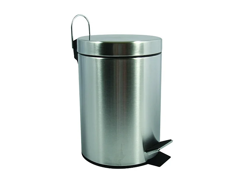 Poubelle à  pédale Inox 3L Inox Satiné MSV