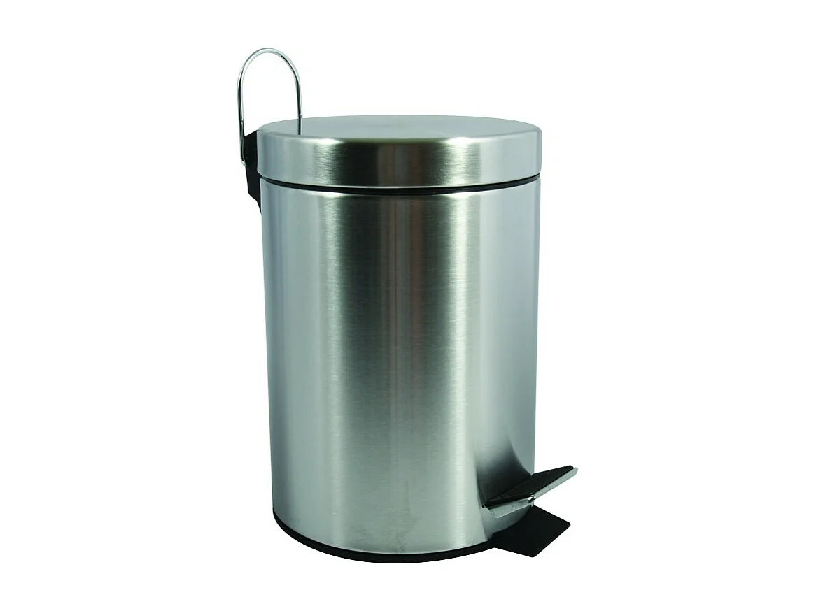 Poubelle à  pédale Inox 3L Inox Satiné MSV