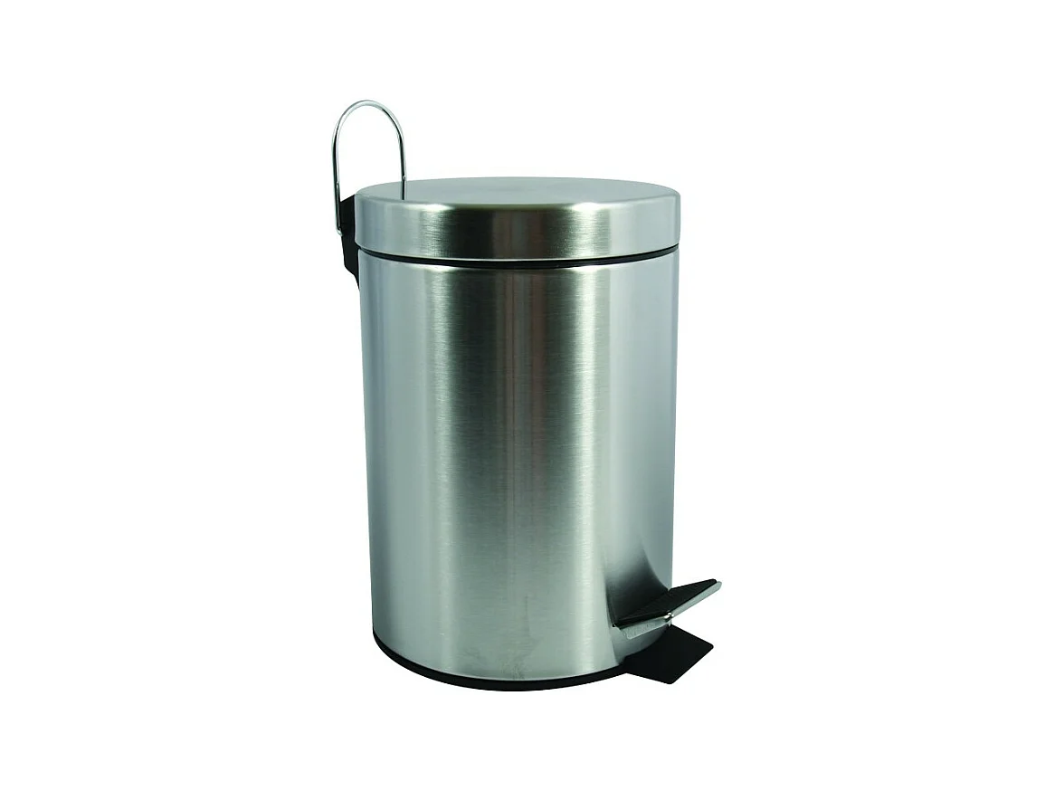 Poubelle à  pédale Inox 3L Inox Satiné MSV