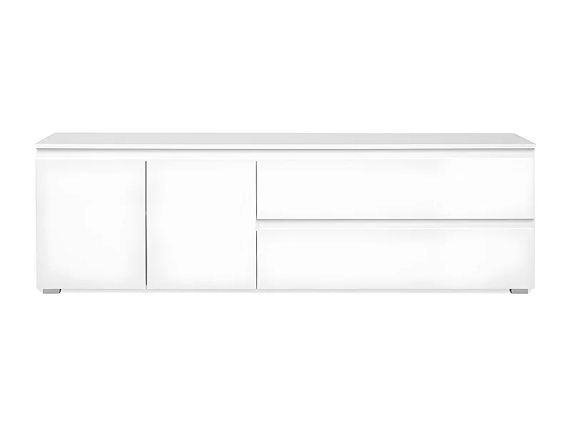 TV-meubel met 2 deuren, 1 plank en 2 laden L180 cm - PRETORIA