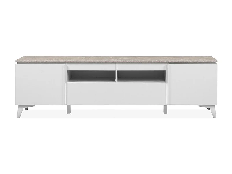 Meuble TV 2 Portes 1 Tiroir L177 cm - BERTRIX