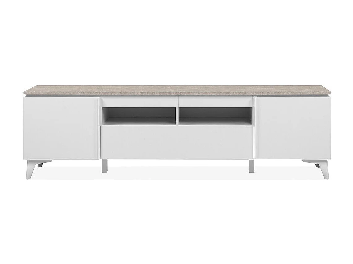 Tv-meubel 2 deuren 1 lade L177 cm - BERTRIX