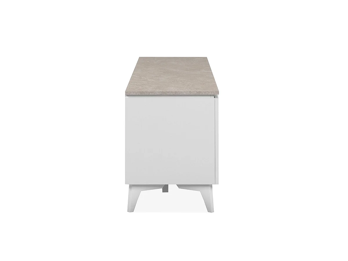 Meuble TV 2 Portes 1 Tiroir L177 cm BERTRIX