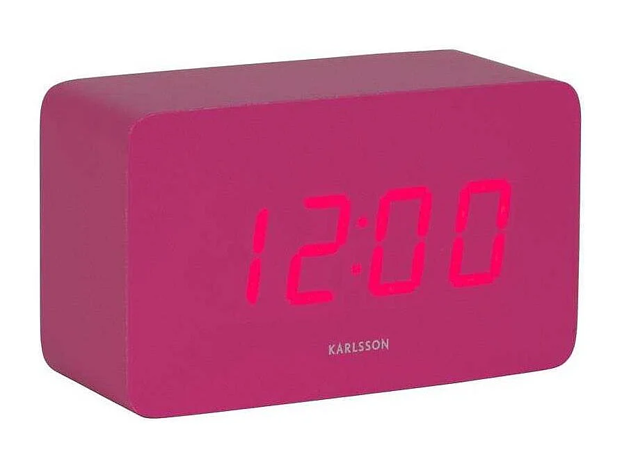 Réveil Spry tube LED Rose  Present Time