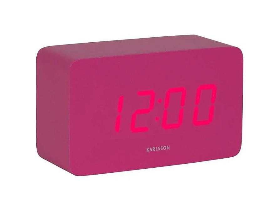 Réveil Spry tube LED Rose  Present Time
