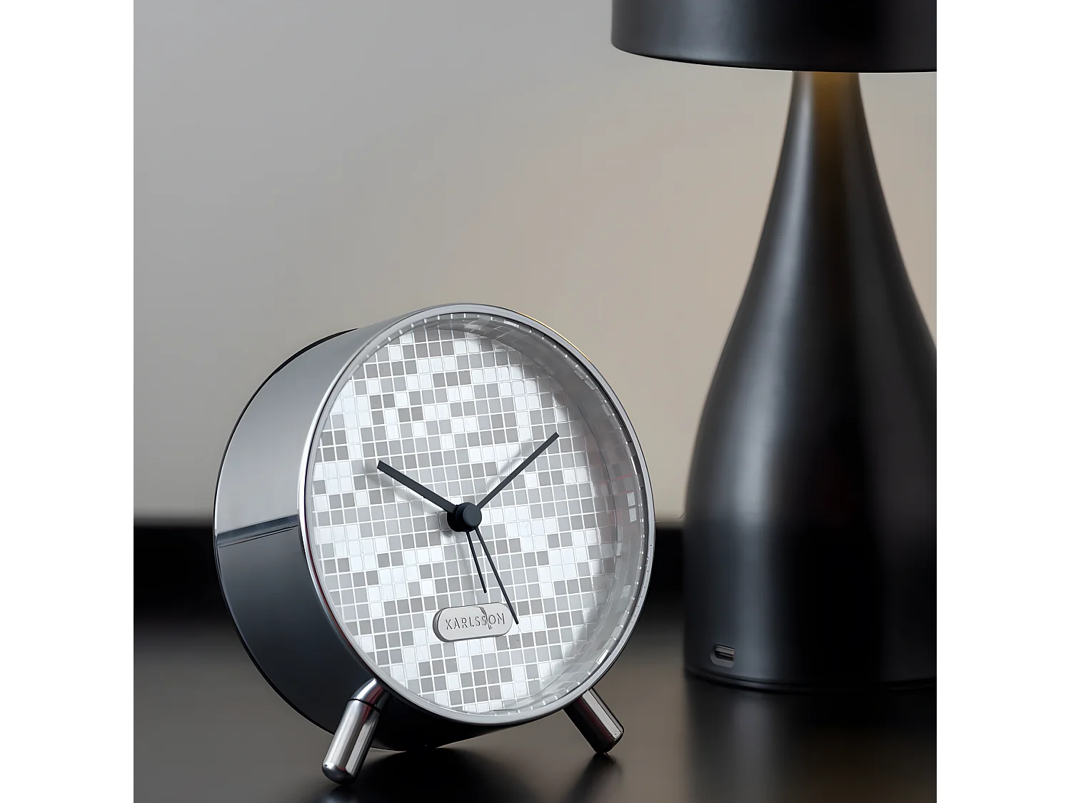 Réveil Disco Argent  Present Time