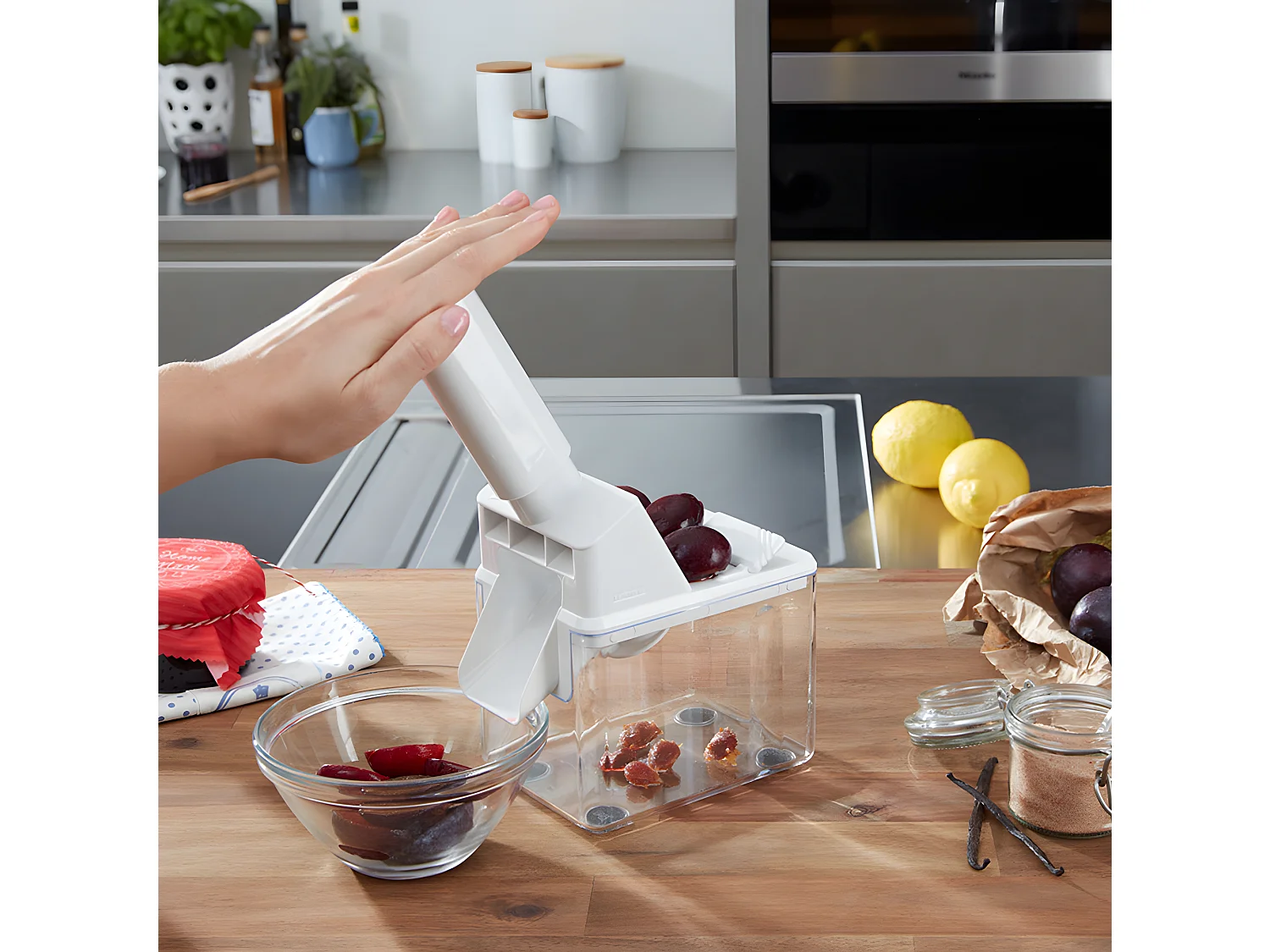 Automatischer Pflaumenentsteiner Weiß 37300