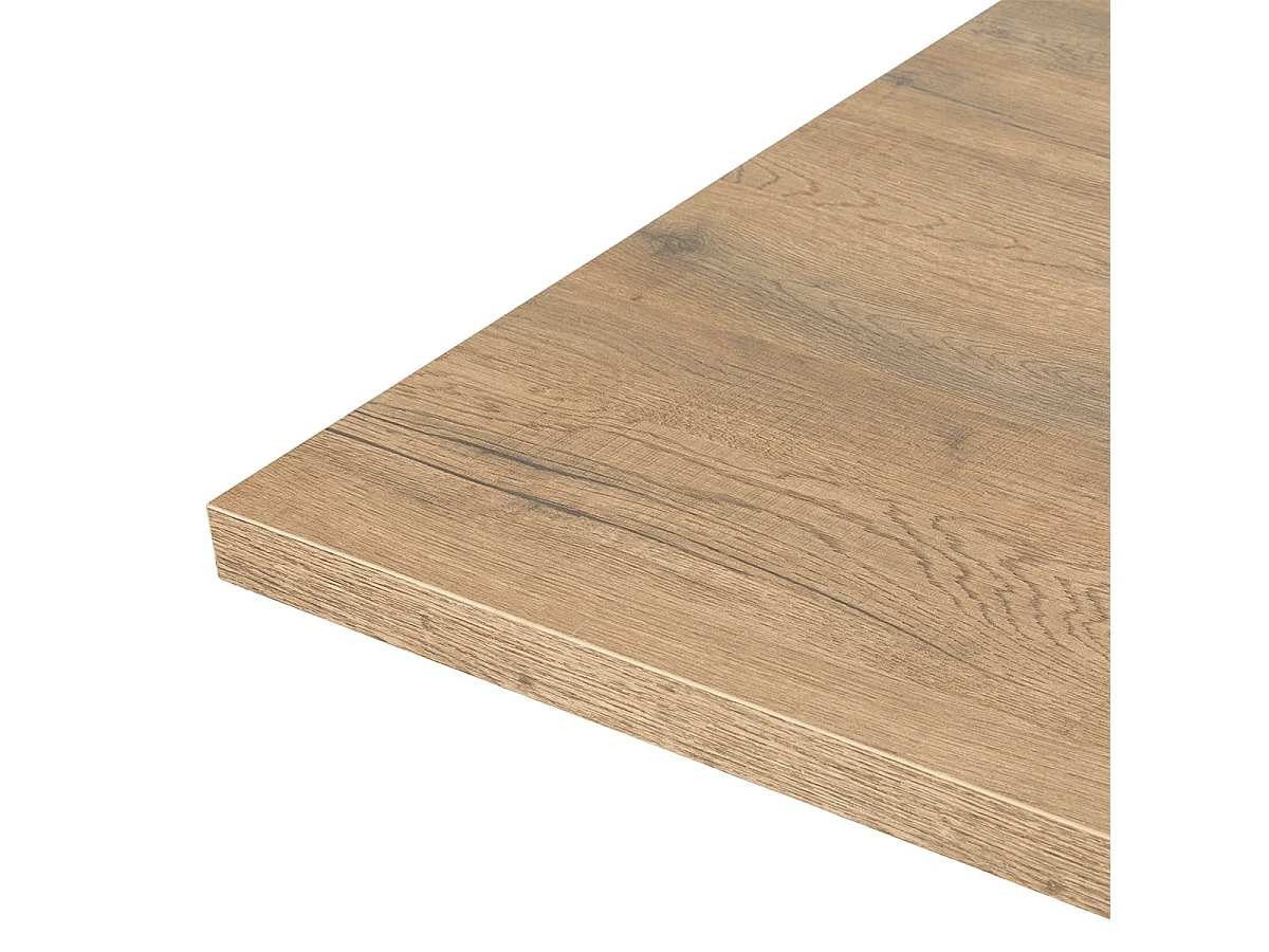 THIBAULT - Table Repas Allongeable 180-230 cm Effet Bois et Béton