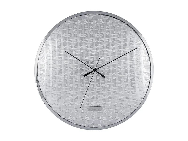 Wanduhr Disco - Silber - Ø40cm