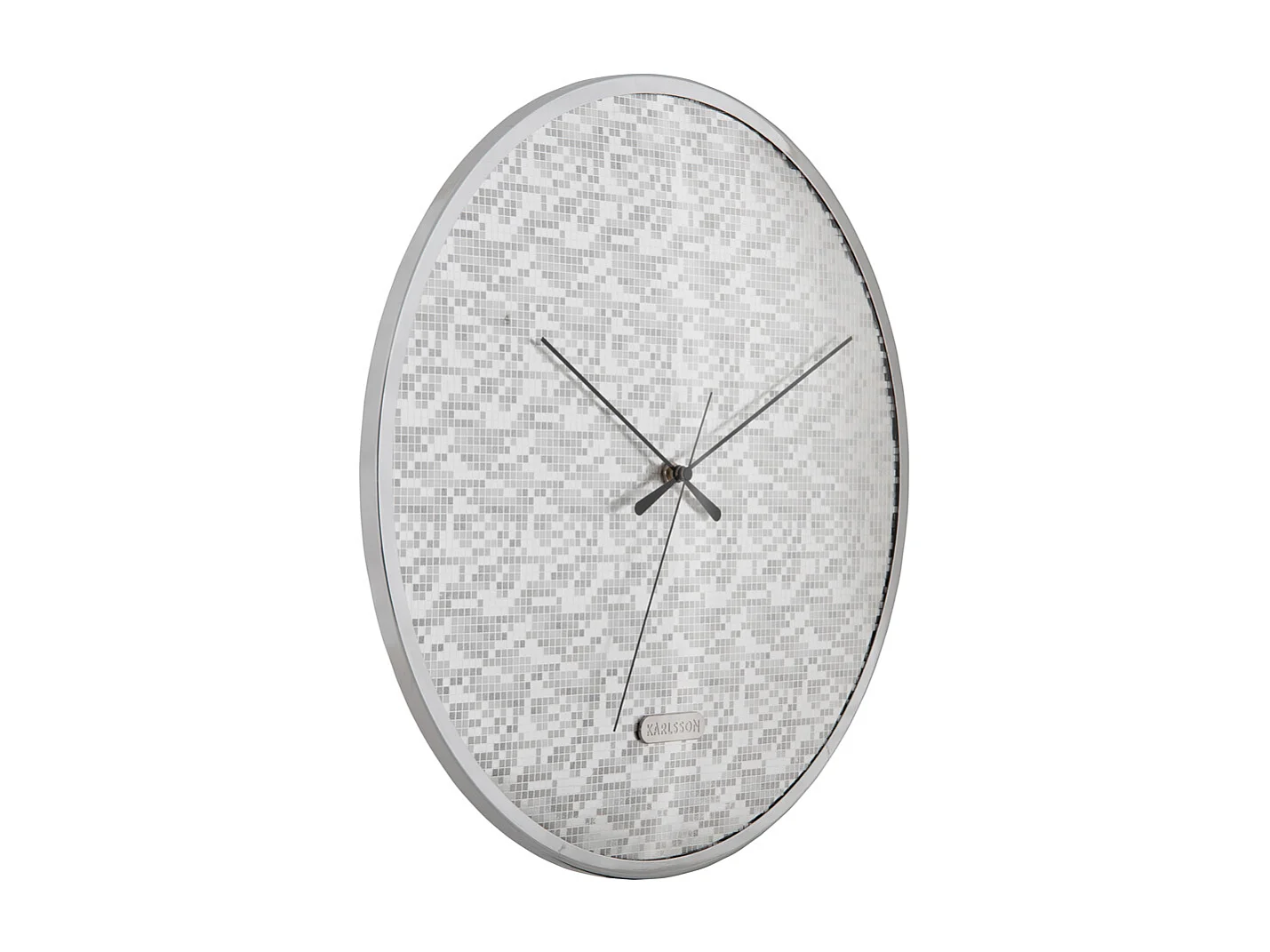 Wandklok Disco - Zilver- Ø40cm