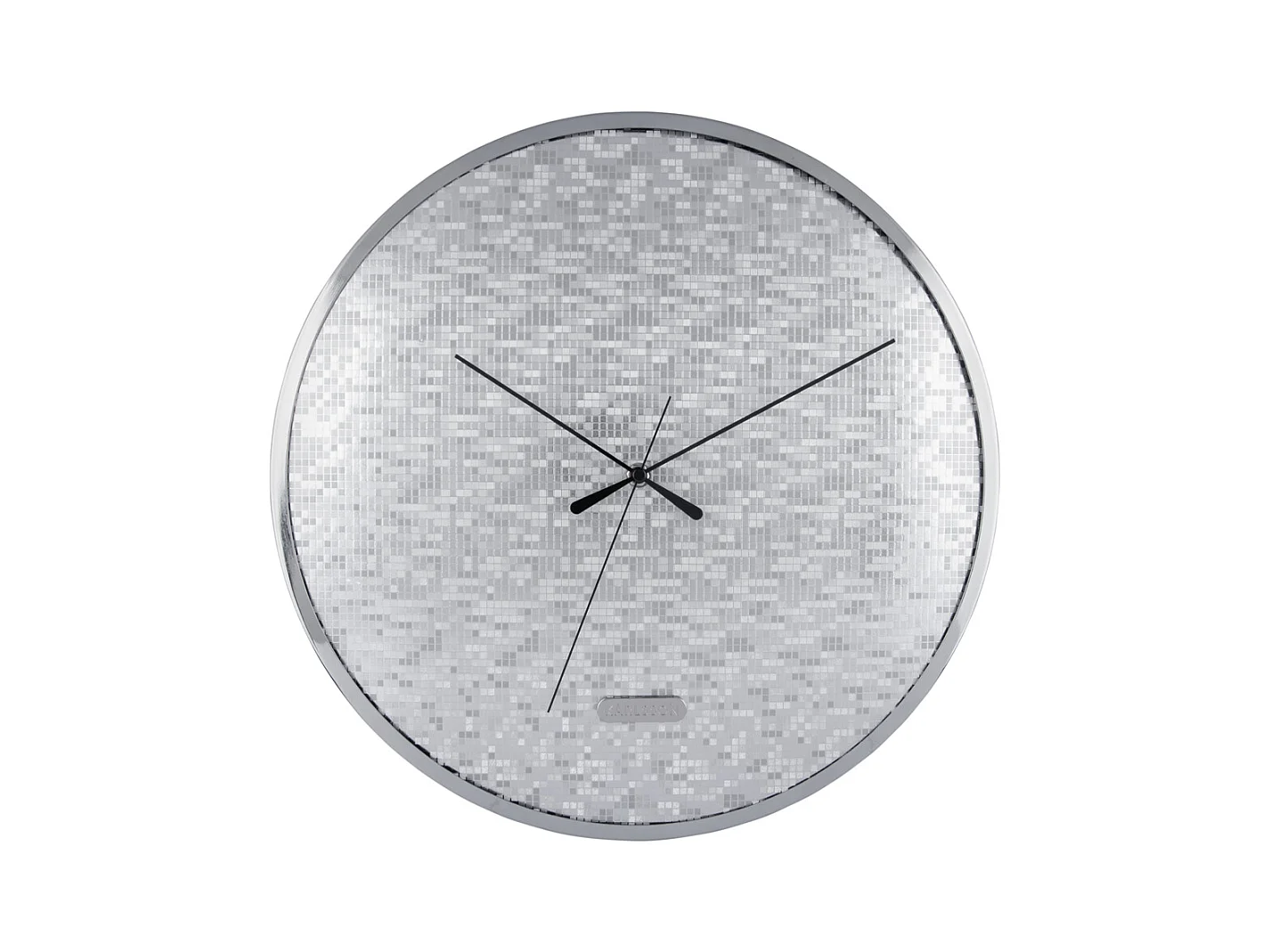 Horloge murale Disco D40cm Argent  Present Time