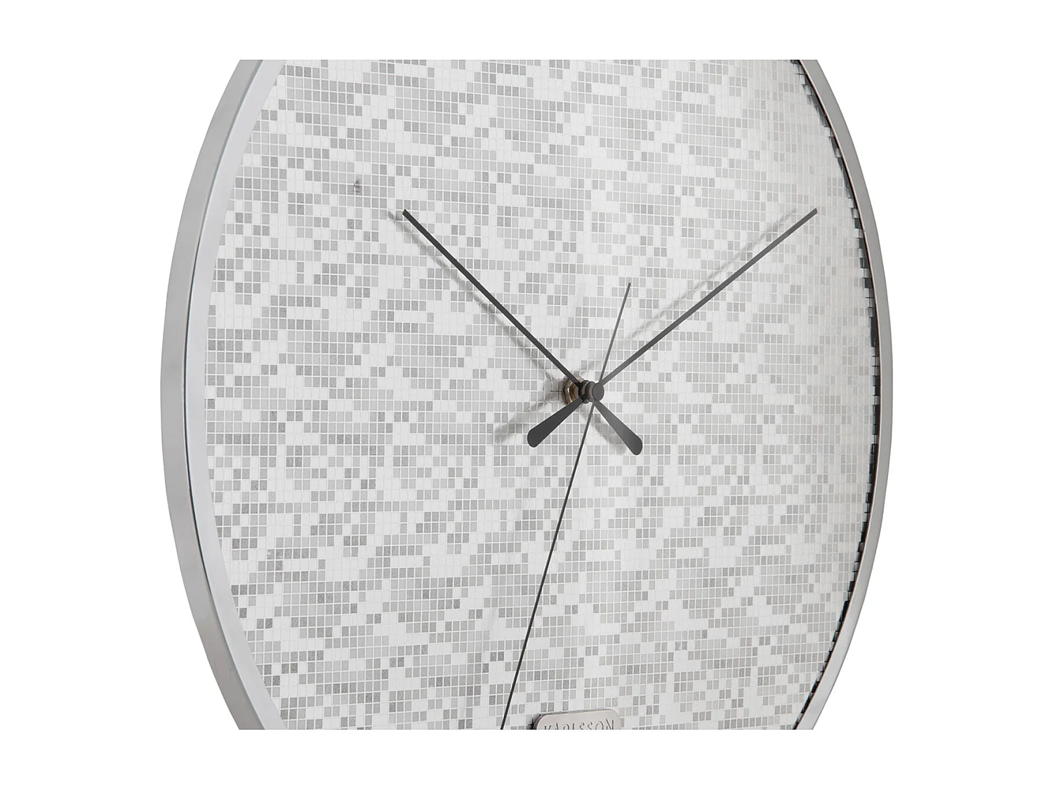 Wandklok Disco - Zilver- Ø40cm