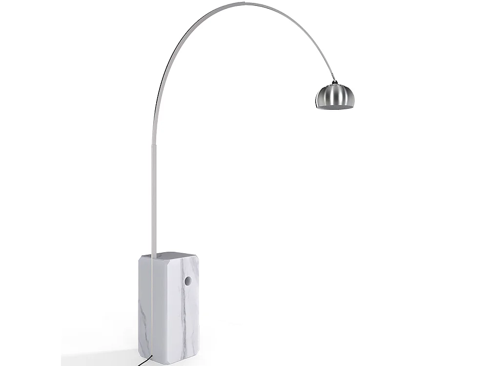 Stehlampe mit Marmorsockel - Wohnzimmerlampe - Bow