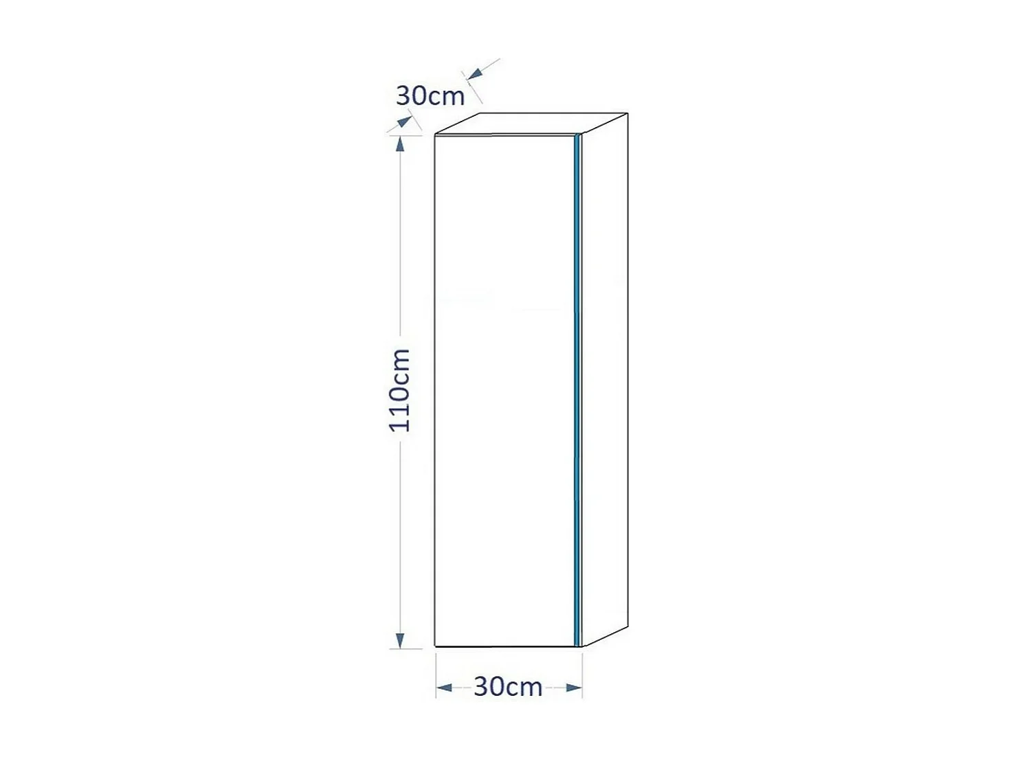 Colonne de salle de bain suspendu, collection BIRD, coloris noir mat et noir brillant, idéal pour une salle de bain moderne.
