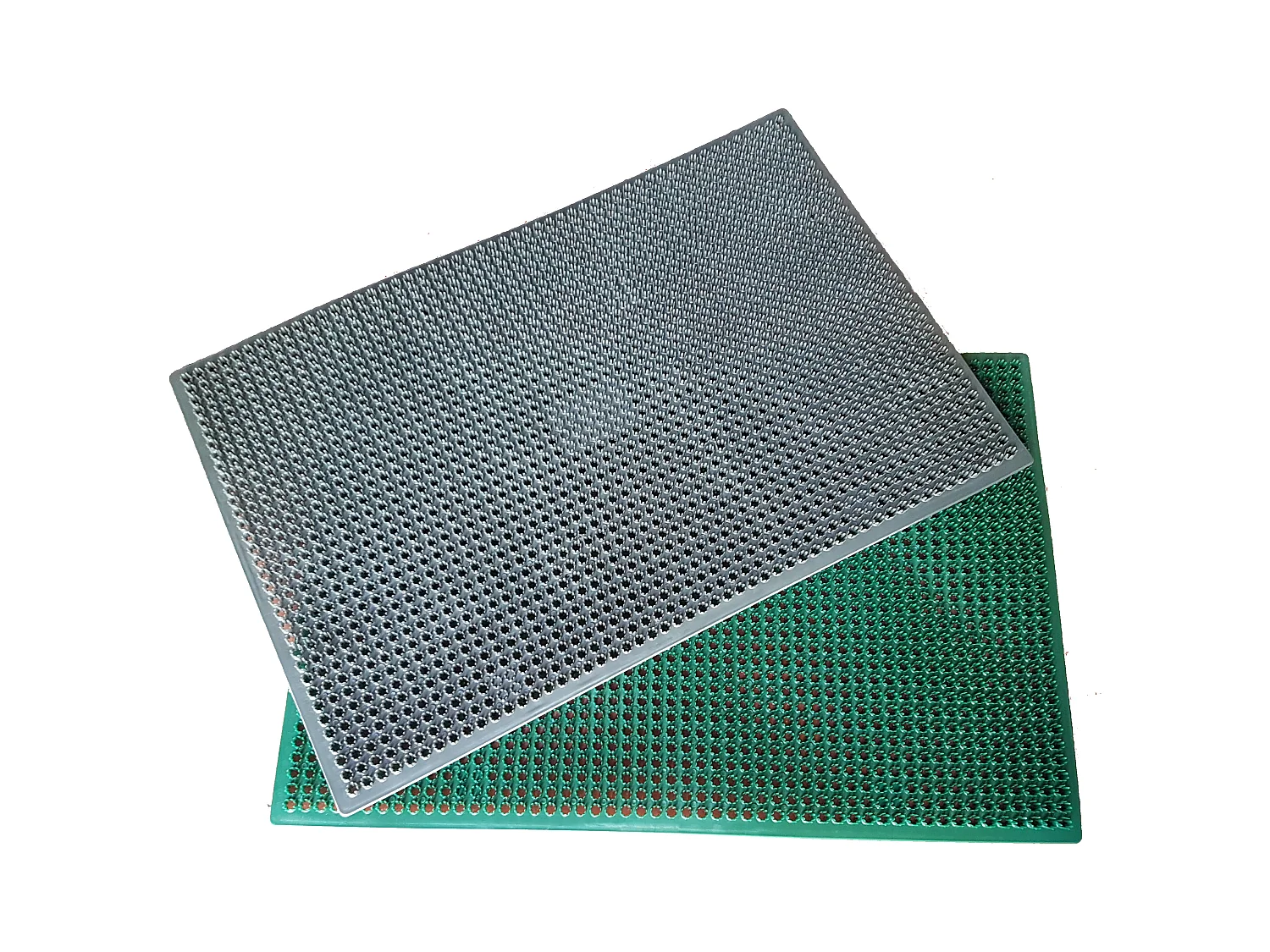 Tapis gratte-pieds gazon " Fakir assortis gris et vert" en polypropylène