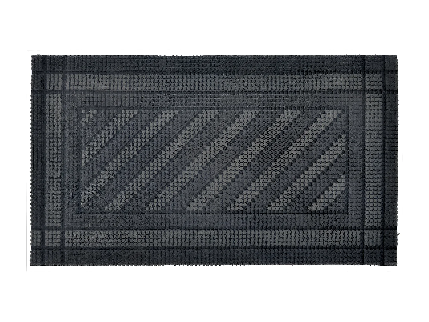 Tapis gratte-pieds " Picots flocké " en Caoutchouc - Largeur 40 x Longueur 70 cm