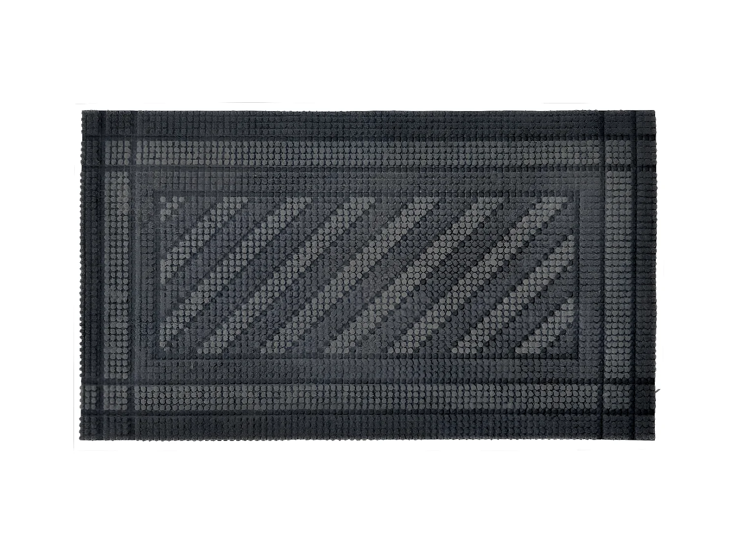 Tapis gratte-pieds " Picots flocké " en Caoutchouc - Largeur 40 x Longueur 70 cm