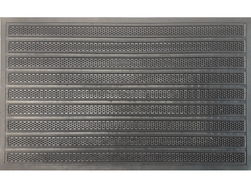 Tapis gratte-pieds " Technitip " en caoutchouc - Largeur 45 x Longueur 75 cm