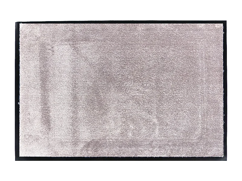 Tapis anti-poussière en Microfibre coloris taupe - Largeur 60 x Longueur 90 cm