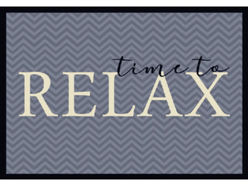 Tapis anti-poussière " Time to Relax " en polyamide - Largeur 40 x Longueur 60 cm