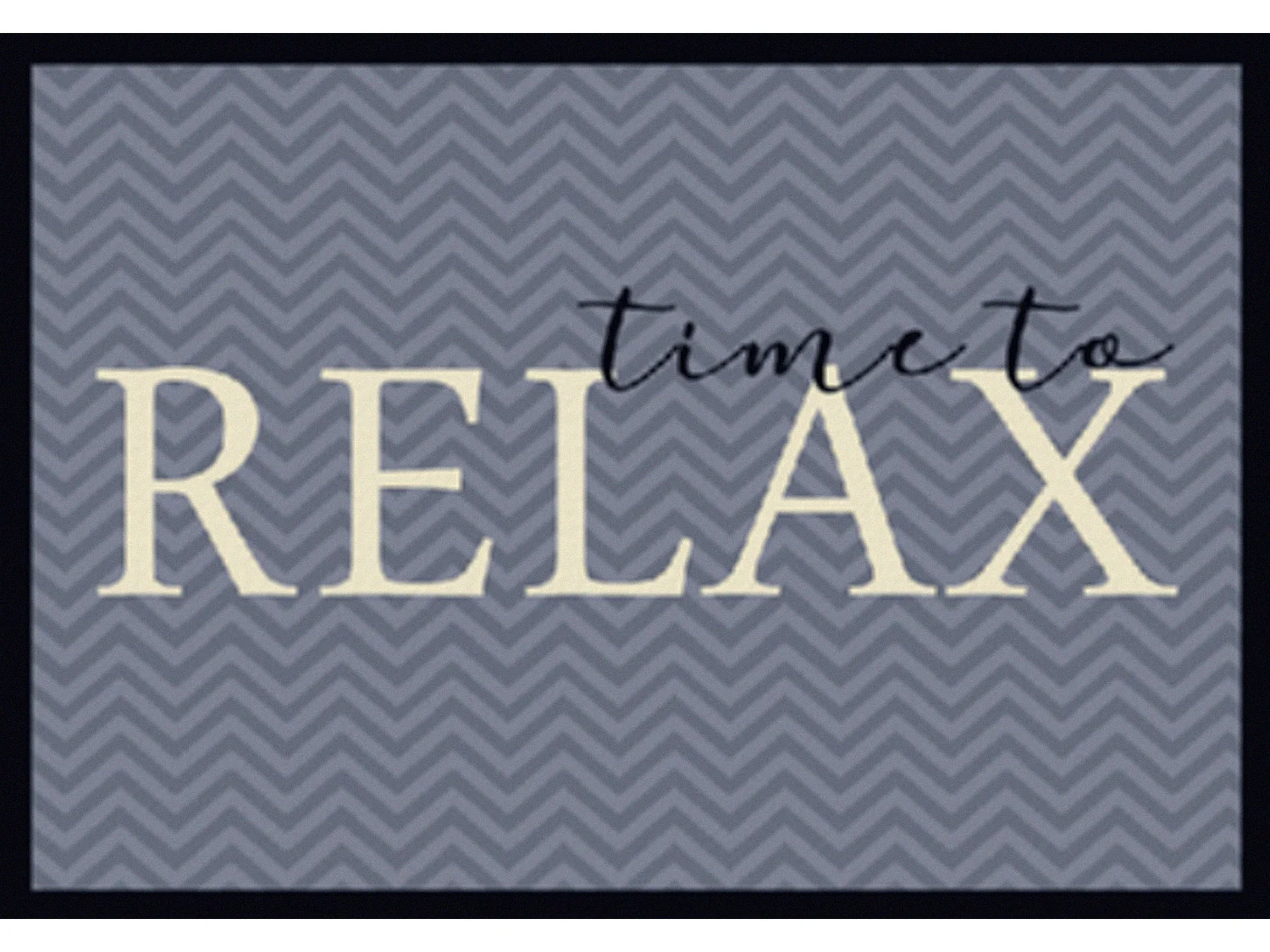 Tapis anti-poussière " Time to Relax " en polyamide - Largeur 40 x Longueur 60 cm