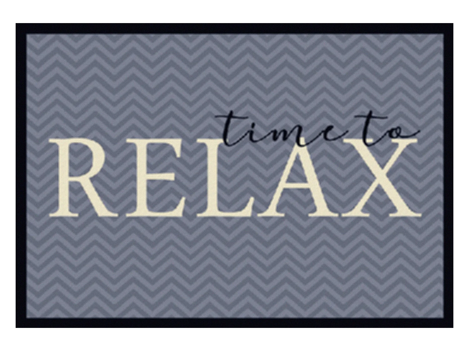Tapis anti-poussière " Time to Relax " en polyamide - Largeur 40 x Longueur 60 cm