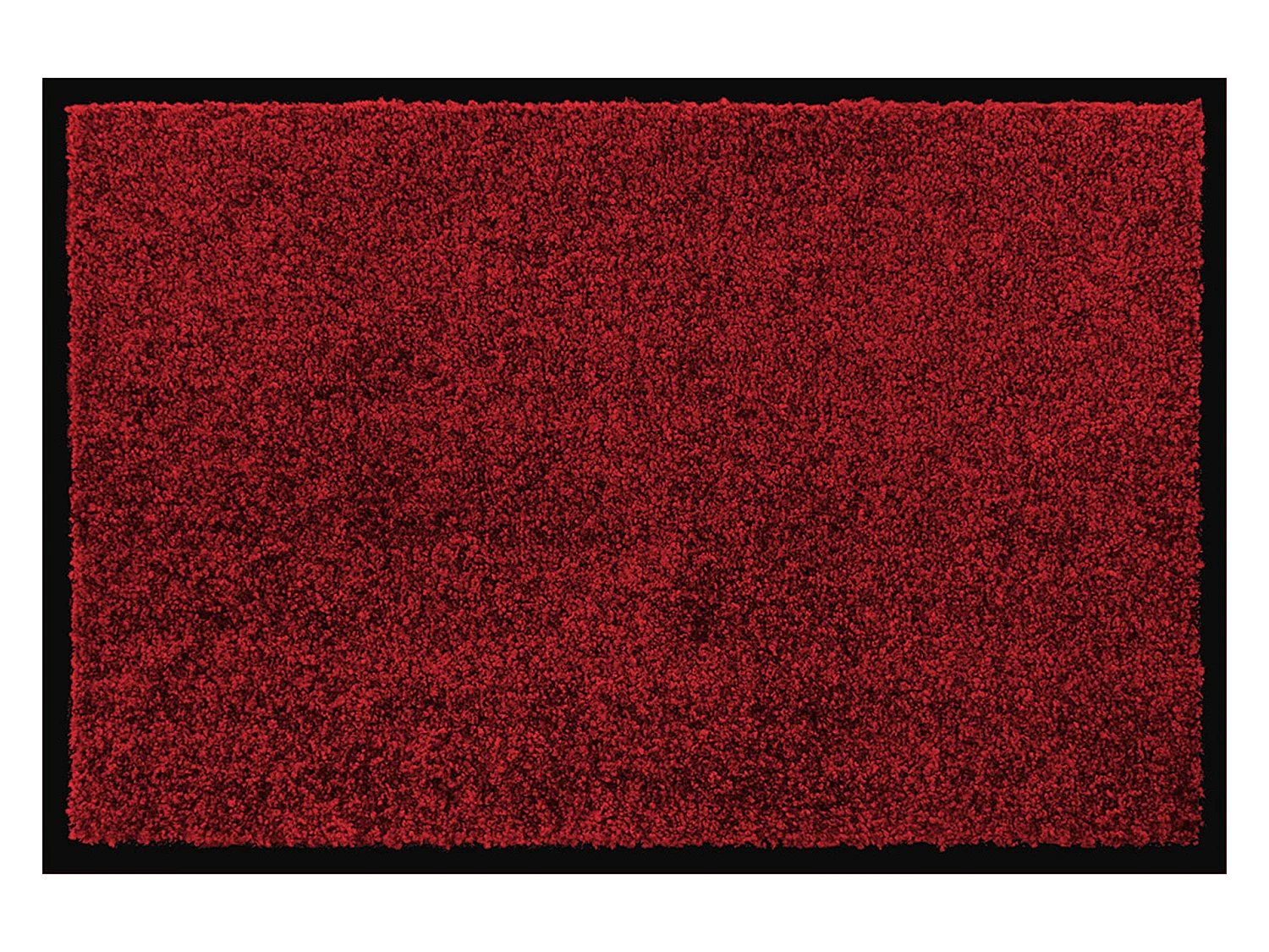 Tapis anti-poussière en polyamide coloris rouge - Dim : 90 x 150 cm
