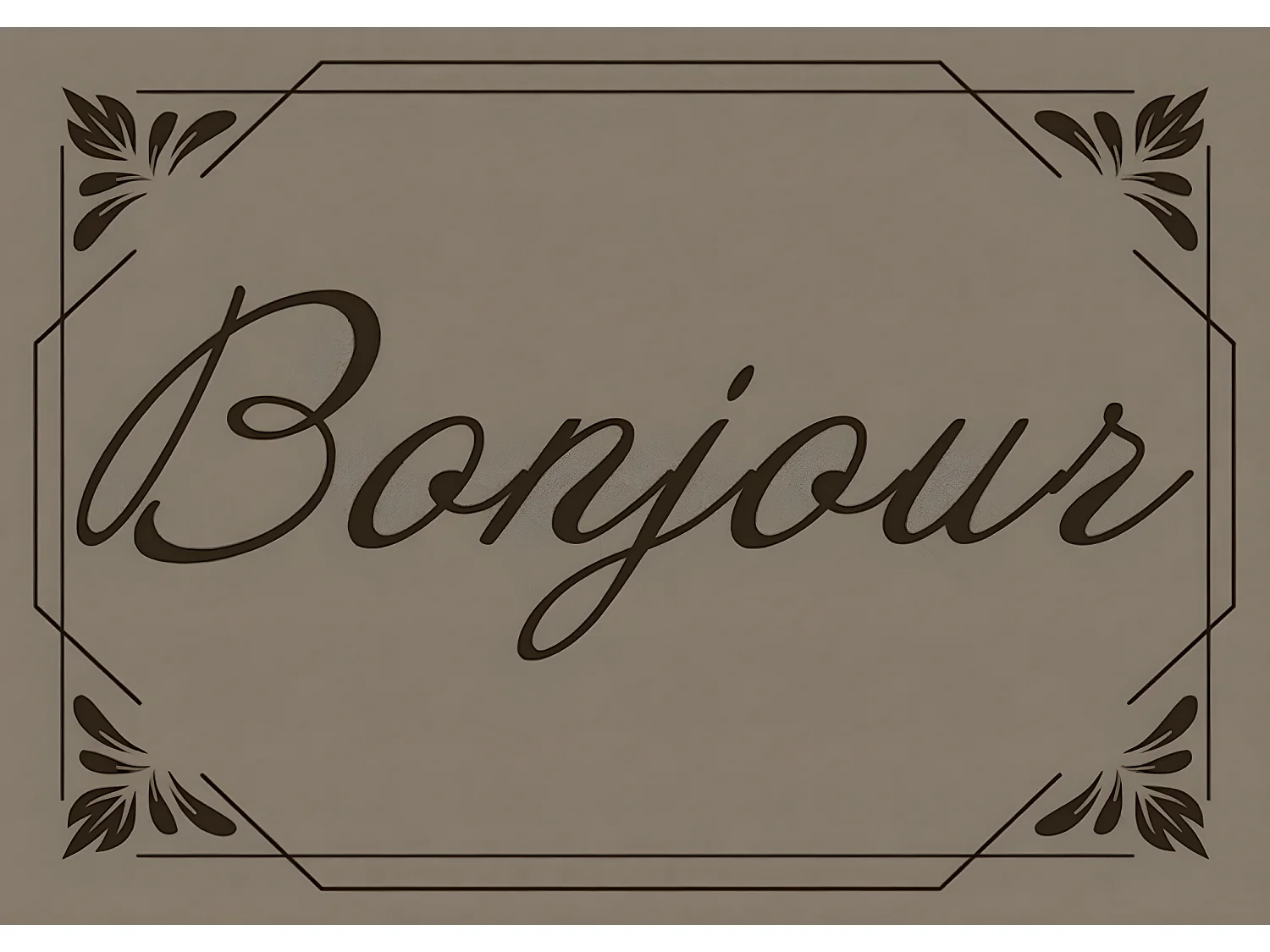 Tapis anti-poussière " Octgone " en polyamide - Largeur 40 x Longueur 60 cm