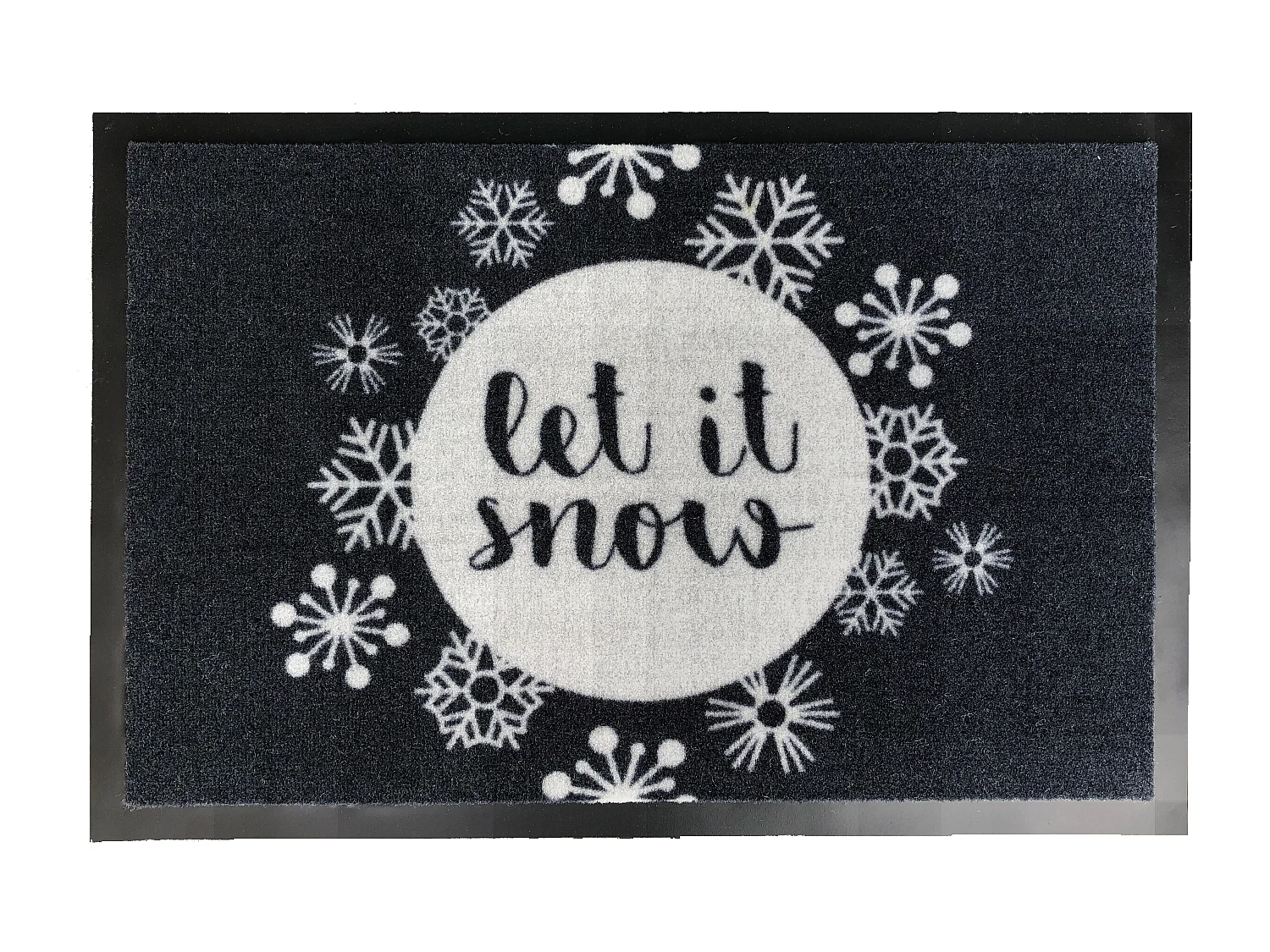 Tapis anti-poussière " Let it Snow " en polyamide - Largeur 40 x Longueur 60 cm