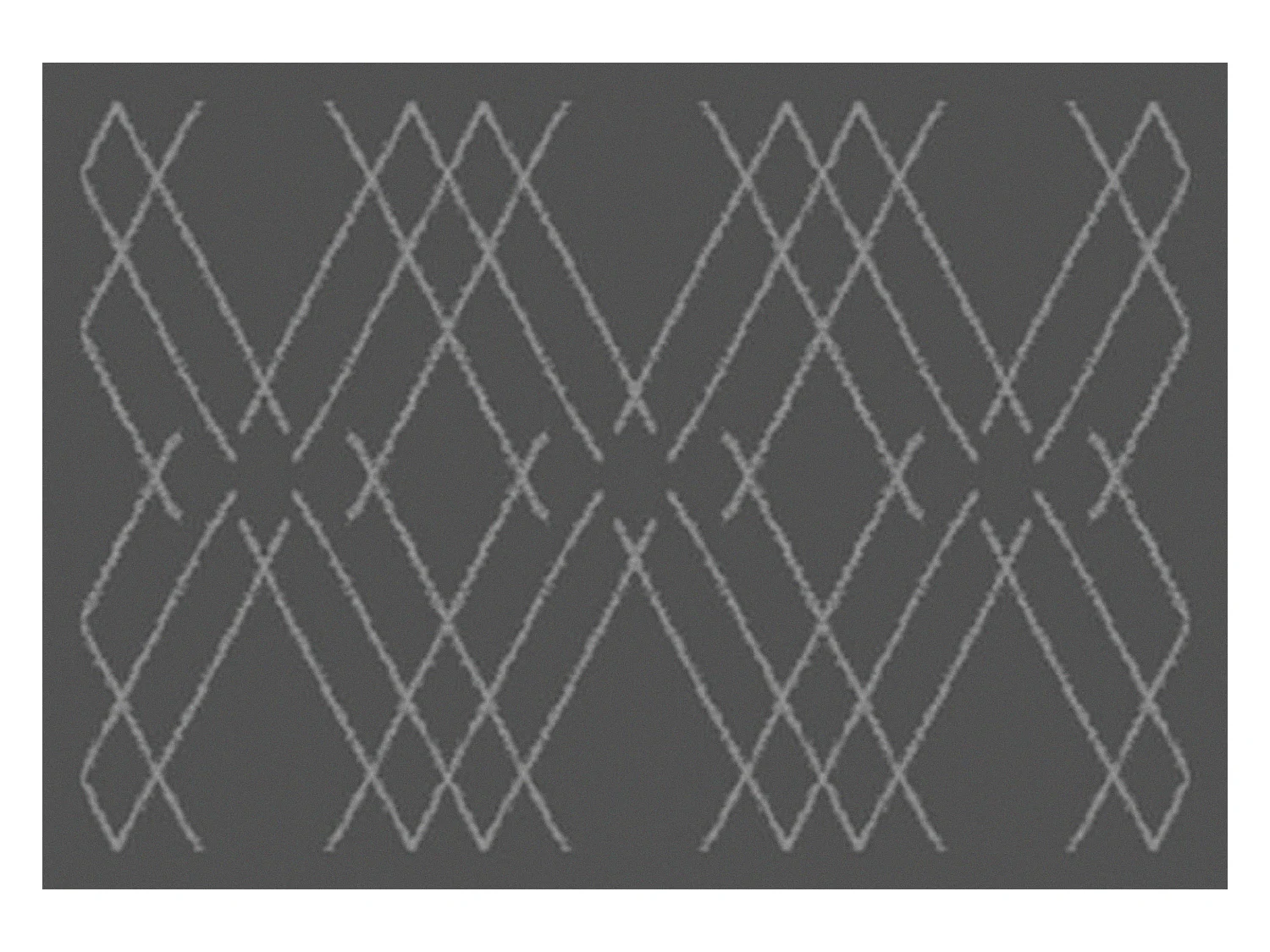 Tapis anti-poussière " Losange " en polyamide - Largeur 40 x Longueur 60 cm