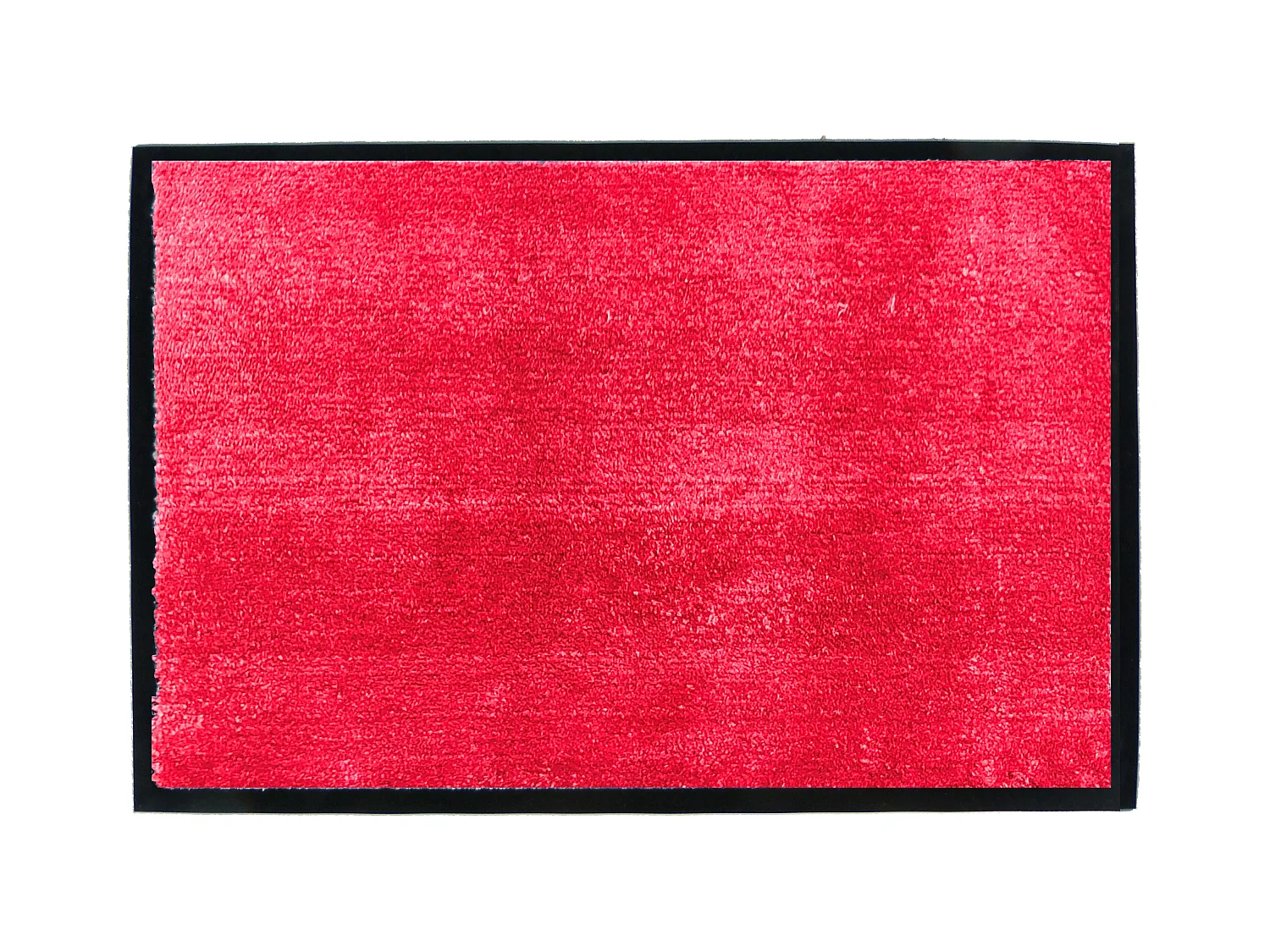 Tapis anti-poussière en Microfibre coloris Rouge - Largeur 40 x Longueur 60 cm