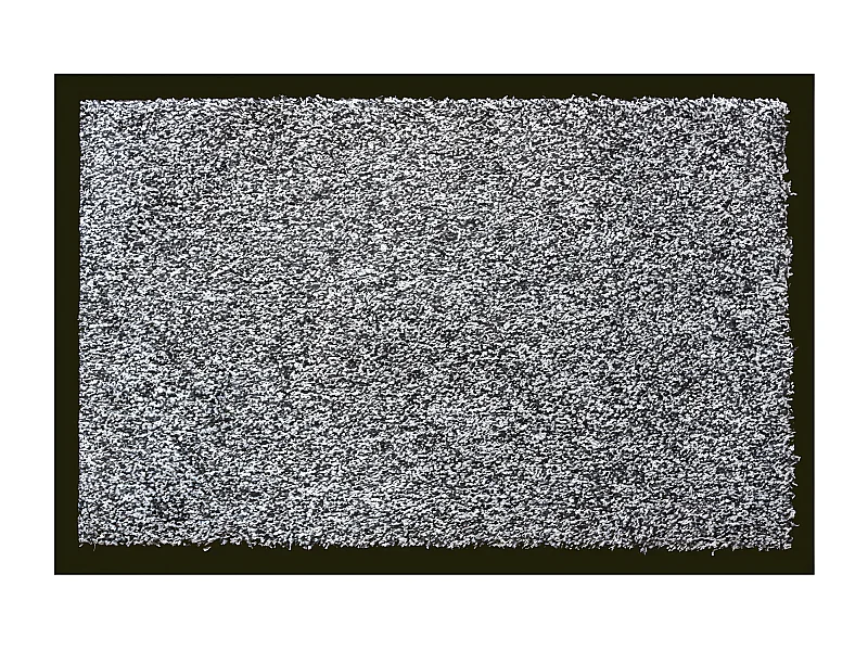 Tapis anti-poussière en coton coloris gris - Largeur 60 x Longueur 90 cm