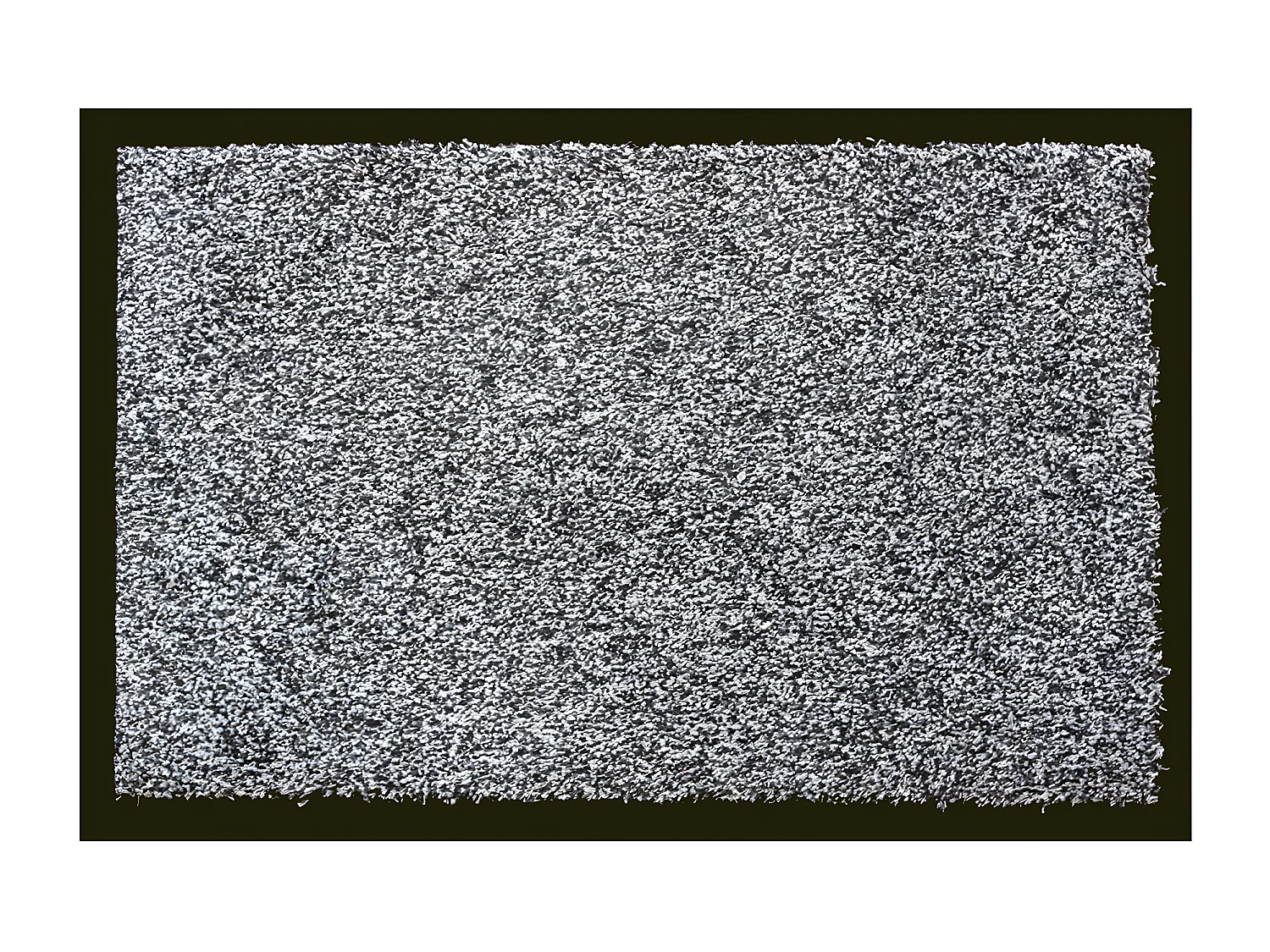 Tapis anti-poussière en coton coloris gris - Largeur 60 x Longueur 90 cm