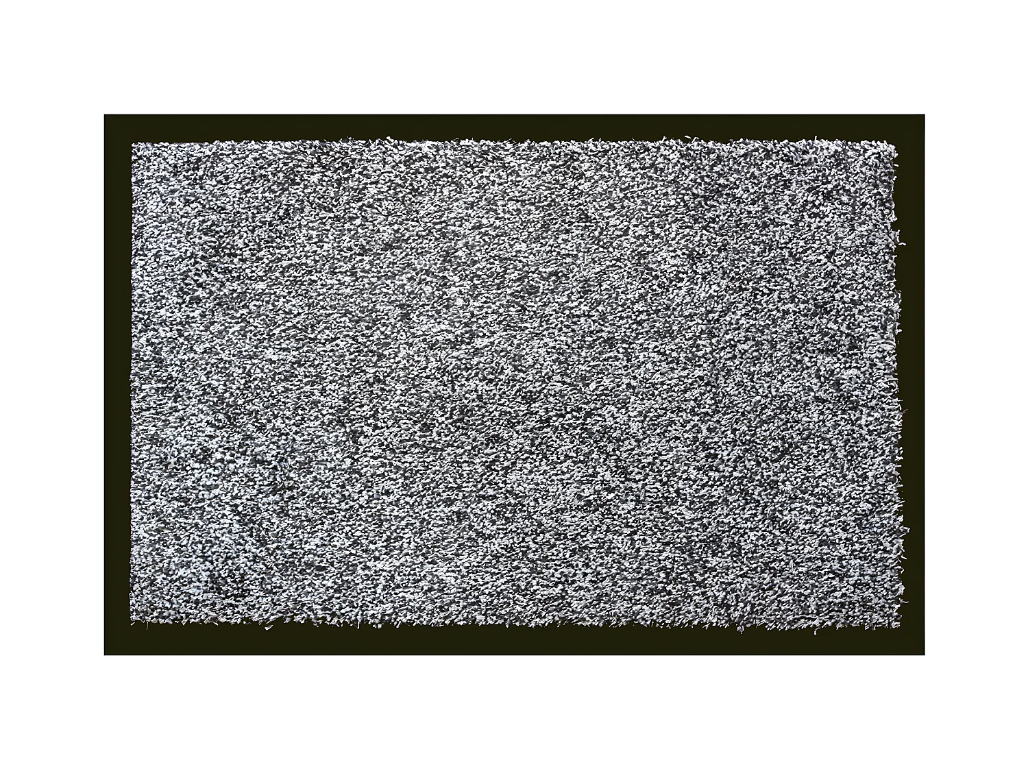 Tapis anti-poussière en coton coloris gris - Largeur 60 x Longueur 90 cm