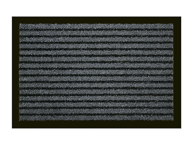 Tapis anti-poussière en Polypropylène grattant coloris Gris - Largeur 60 x Longueur 90 cm