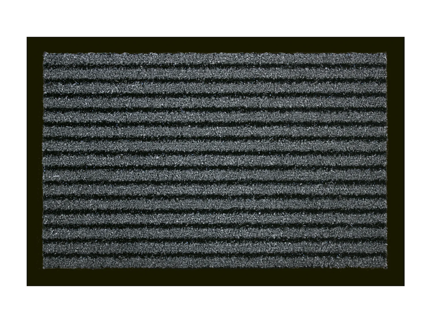 Tapis anti-poussière en Polypropylène grattant coloris Gris - Largeur 60 x Longueur 90 cm