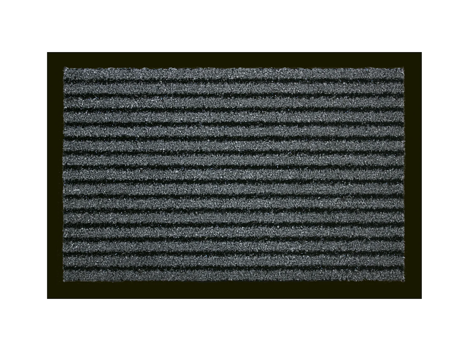 Tapis anti-poussière en Polypropylène grattant coloris Gris - Largeur 60 x Longueur 90 cm