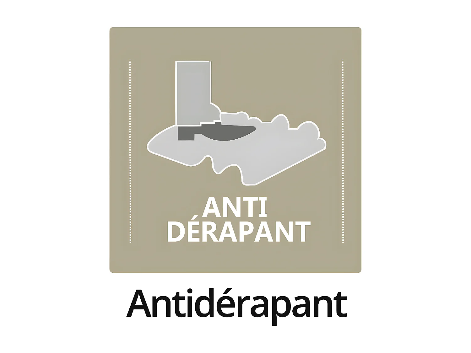 Tapis anti-poussière en Polypropylène grattant coloris Anthracite