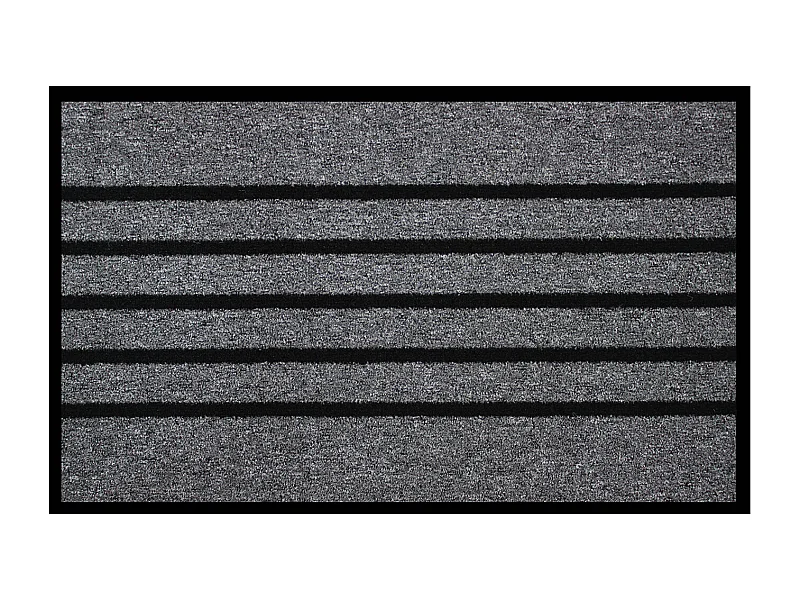 Tapis anti-poussière en Polypropylène grattant coloris Gris - Largeur 45 x Longueur 75 cm
