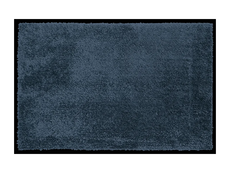 Tapis anti-poussière en Microfibre coloris Bleu - Largeur 40 x Longueur 60 cm