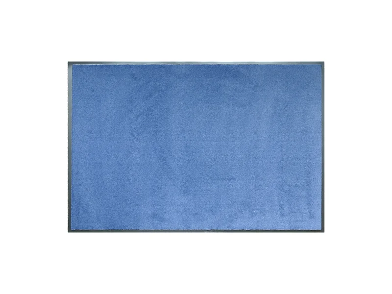 Tapis anti-poussière en polyamide coloris Bleu - Largeur 60 x Longueur 90 cm