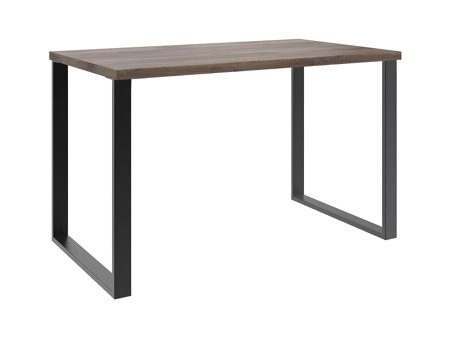 Meuble de bureau coloris Imitation chêne Flagstaff, corps graphite - L. 120 x H. 75 x P. 70 cm
