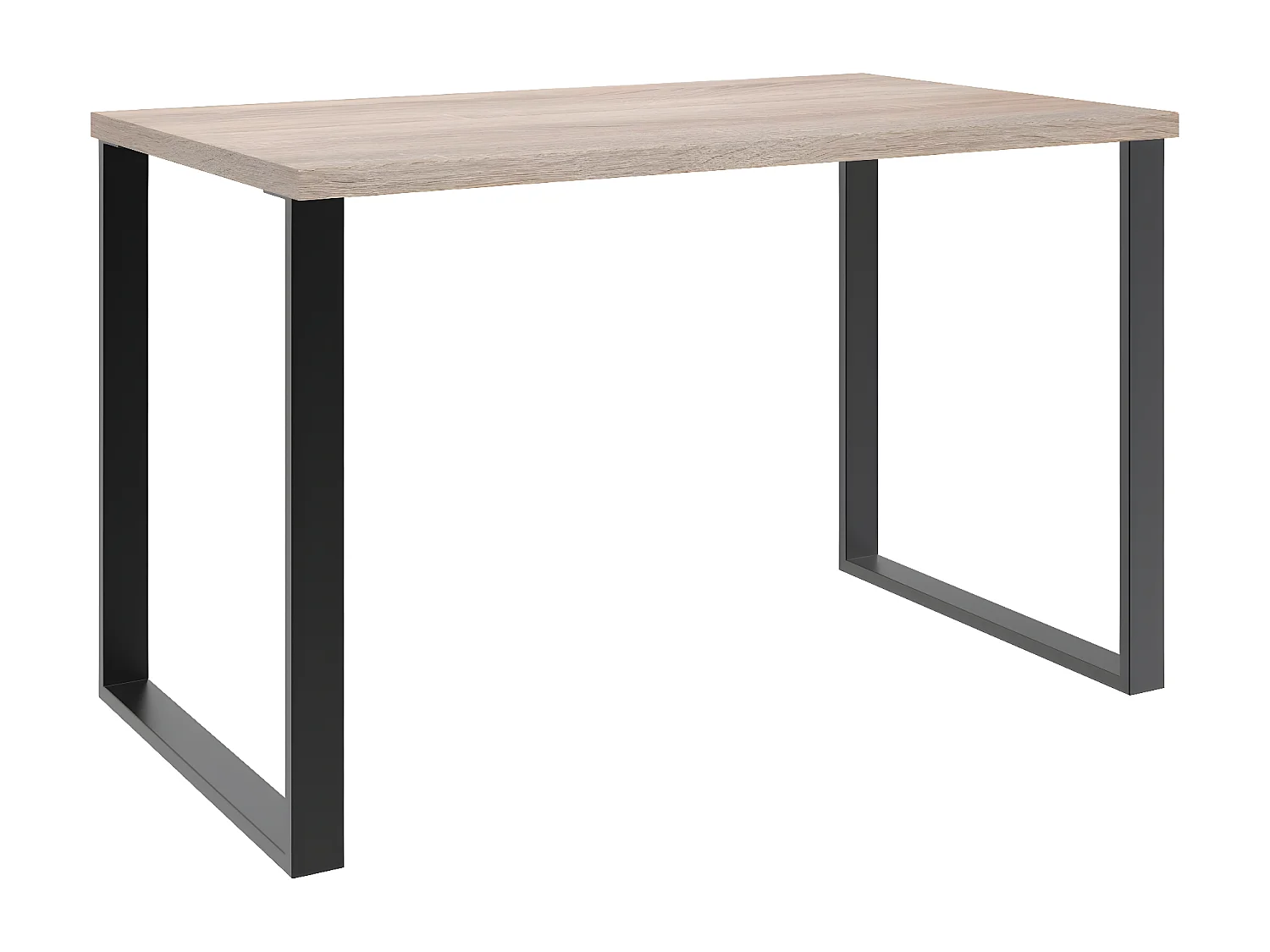 Meuble de bureau coloris Imitation chêne - Longueur 120 x Hauteur 75 x Profondeur 70 cm