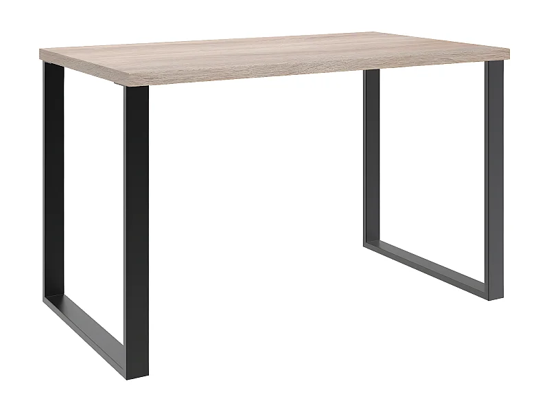 Meuble de bureau coloris Imitation chêne - Longueur 120 x Hauteur 75 x Profondeur 70 cm