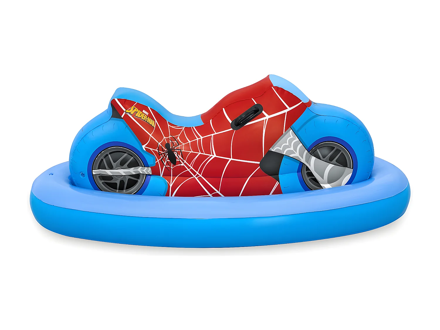 Bestway Bouée gonflable moto spider-man à chevaucher, 170 x 84 cm - 98794