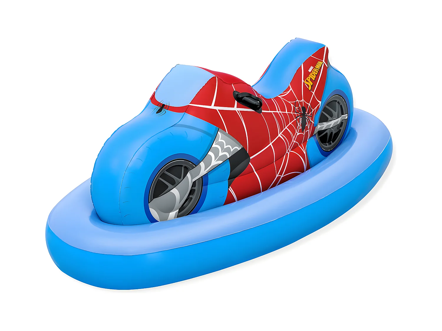 Bestway Bouée gonflable moto spider-man à chevaucher, 170 x 84 cm - 98794
