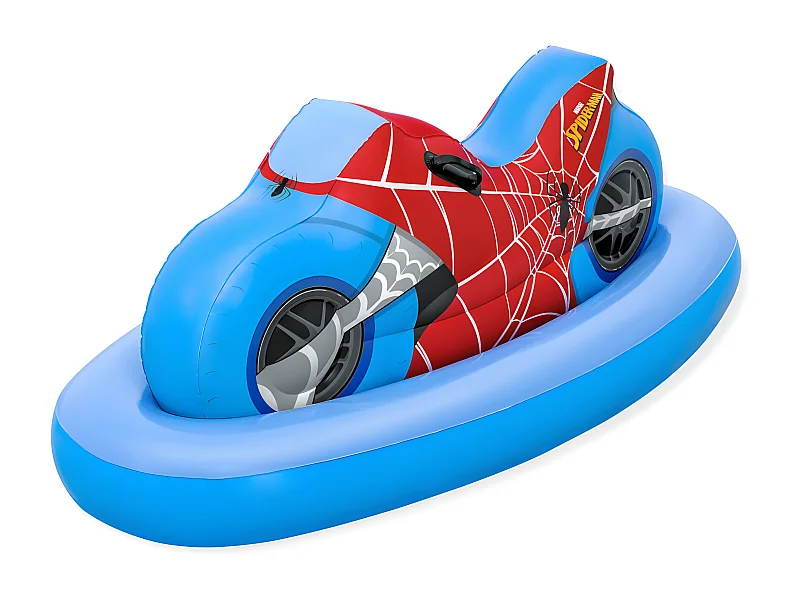 Bestway Bouée gonflable moto spider-man à chevaucher, 170 x 84 cm - 98794