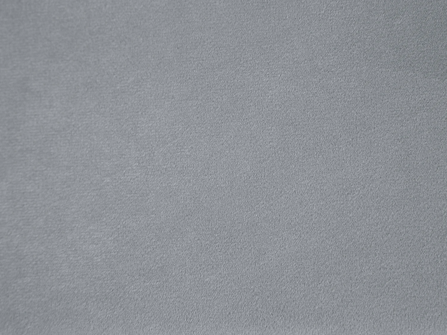 Lit 90 x 190 cm - Velours avec coutures verticales - Gris - ROGADI