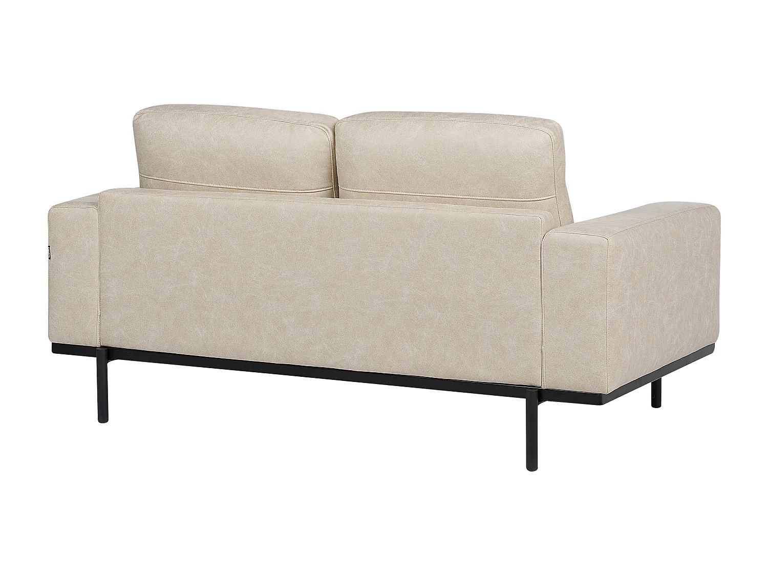 Canapé SOVIK Tissu Beige 2 places