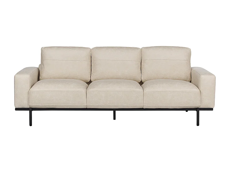Canapé 3 places SOVIK Tissu Beige